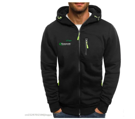 Толстовка мужская с капюшоном на молнии карманами | Автомобили и мотоциклы