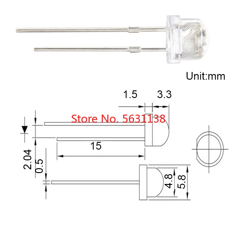 100 шт. 5 мм фиолетовая светодиодная соломенная шляпа с чипом DIP ультрафиолетовый