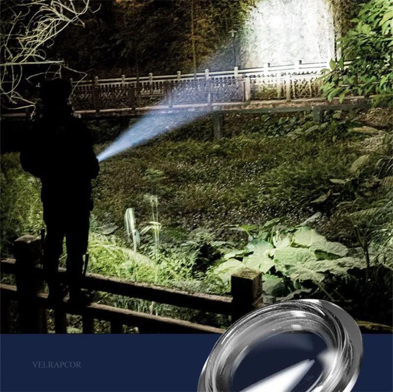 Фонарик СИД супер яркий со встроенным аккумулятором 6000 лм | Лампы и освещение