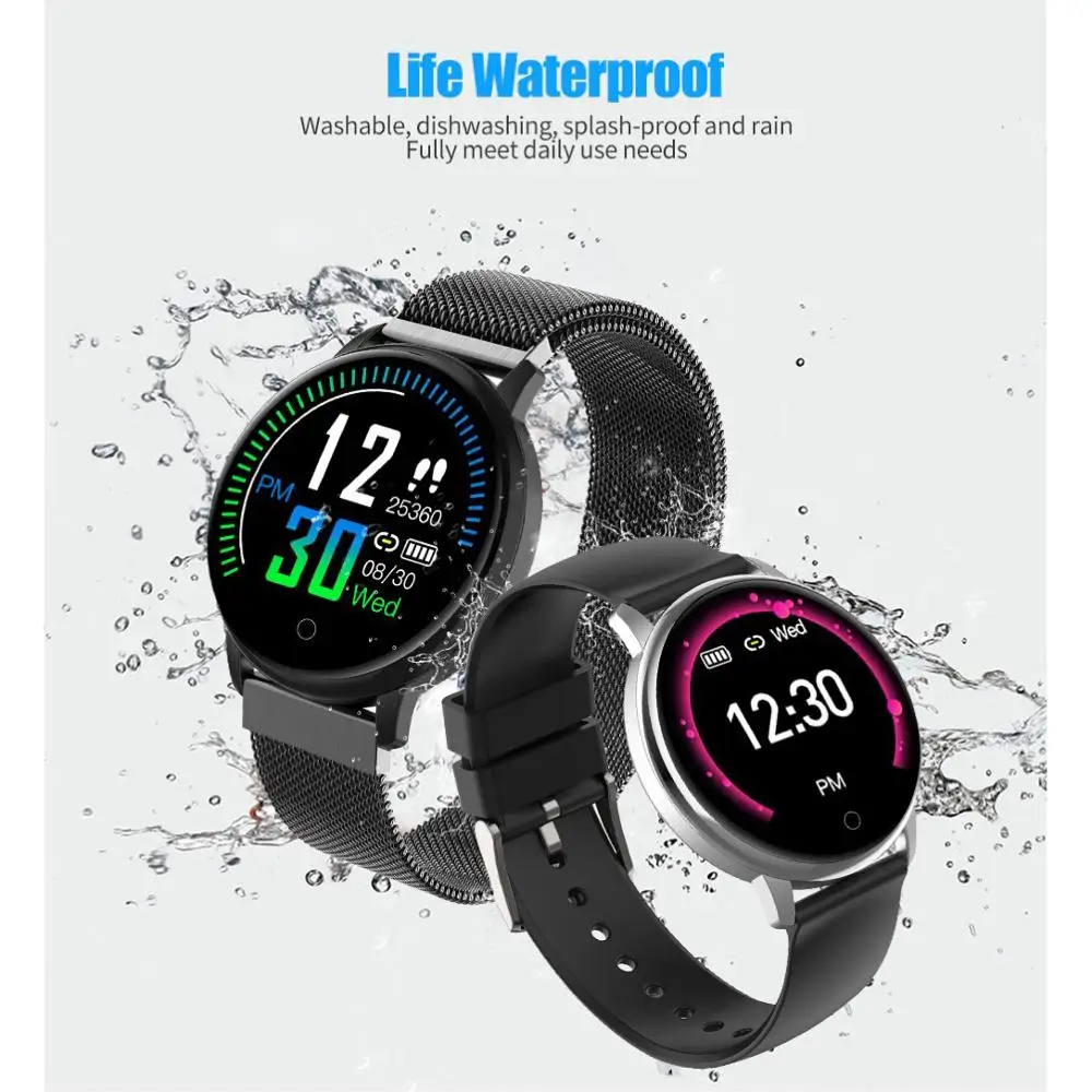 Мужские и женские умные часы SENBONO водонепроницаемые с монитором кровяного