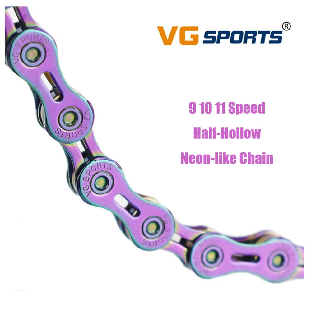 MTB велосипедная цепь ультра-светильник цветная для дорожного велосипеда 9