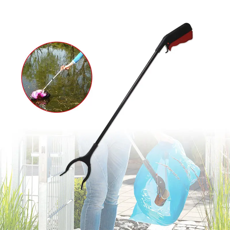 

Garbage Picking Folder Ground Debris Cigarette butts Pickup Claw Trash Mobility Grip Public Place Water Clean Extension Stick