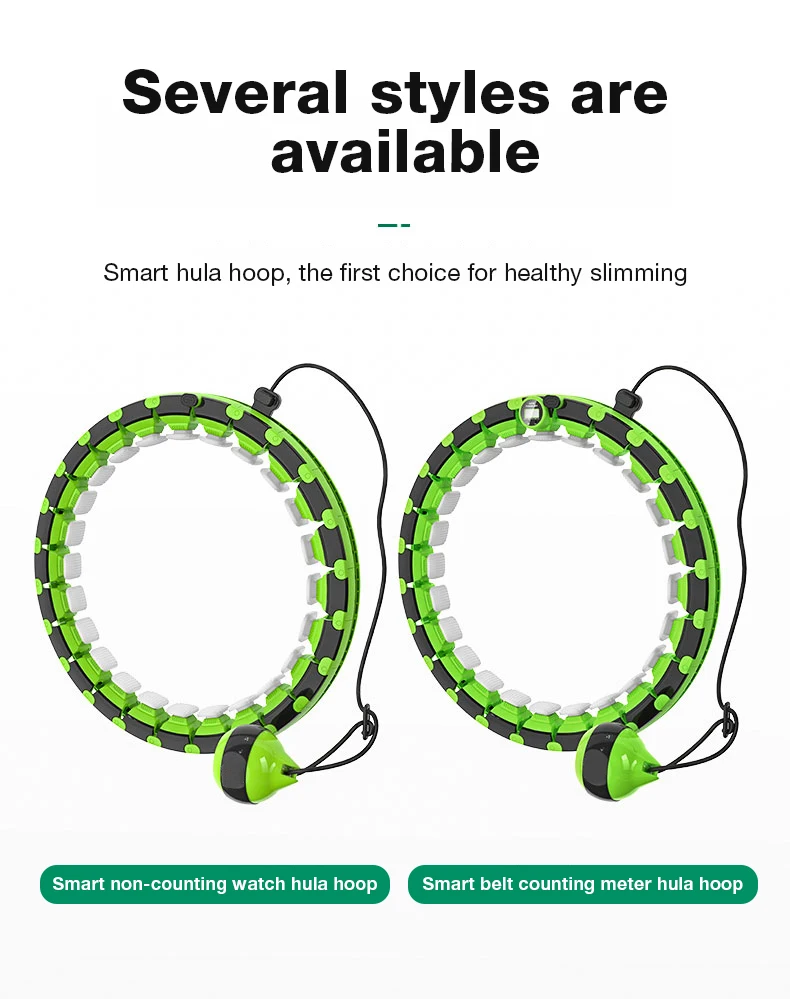 

Home Straining Slimming Smart Hula Detachable Adjustable Auto Spining Hula Ring Thin Waist Abdominal Exerciser Hoops For Women