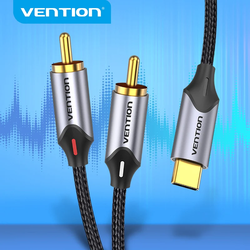 Vention Тип C к RCA кабель USB 2 Y сплиттер для Huawei Xiaomi ноутбук динамик усилитель ТВ Джек |