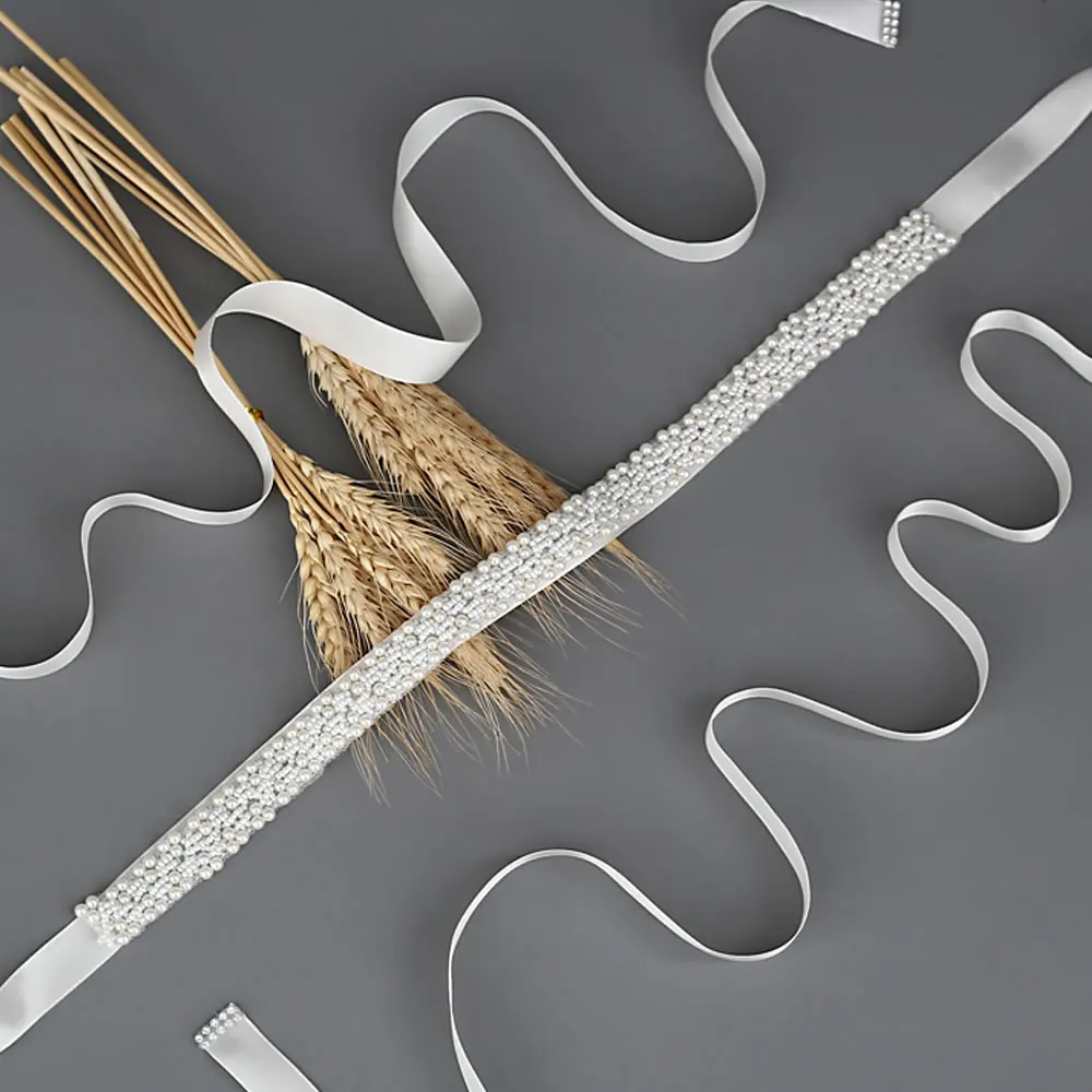 S204 свадебные створки Стразы шелк Ленточные Свадебные ремни кристаллами с поясом