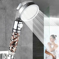 new replacement filter balls spa shower head with stop button 3 modes adjustable shower head shower head set shower