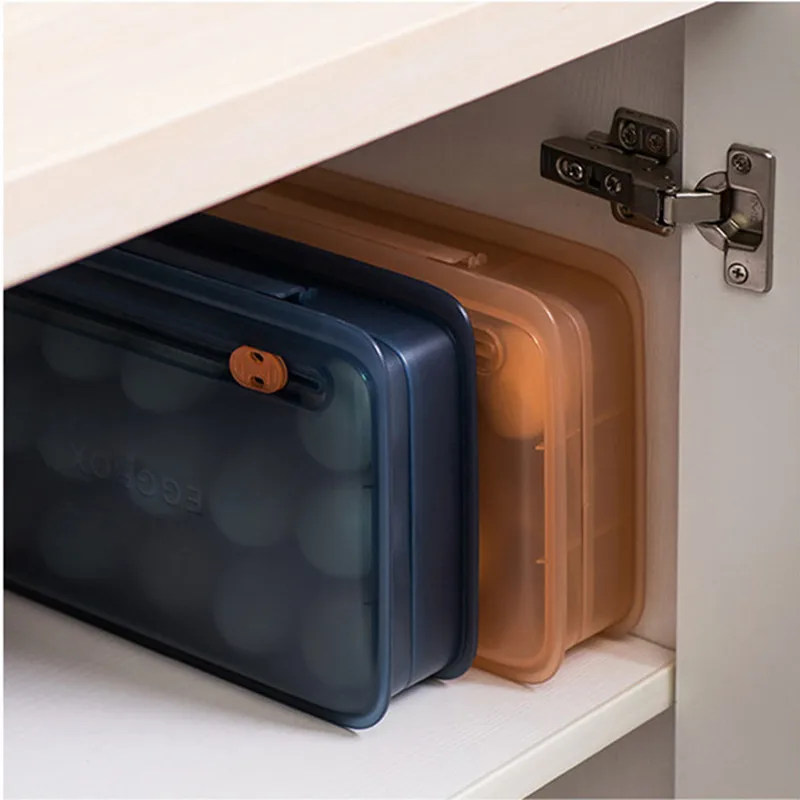 

2020 new high-quality vertical egg storage box bracket box 15 Grid refrigerator freezer egg storage box Food Container Kitchen