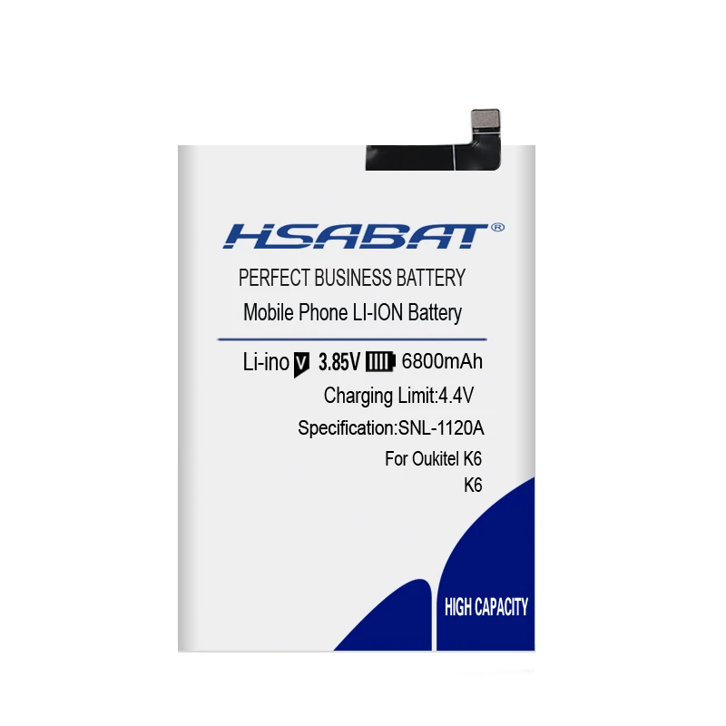 Аккумулятор HSABAT 6800mAh для Oukitel K6