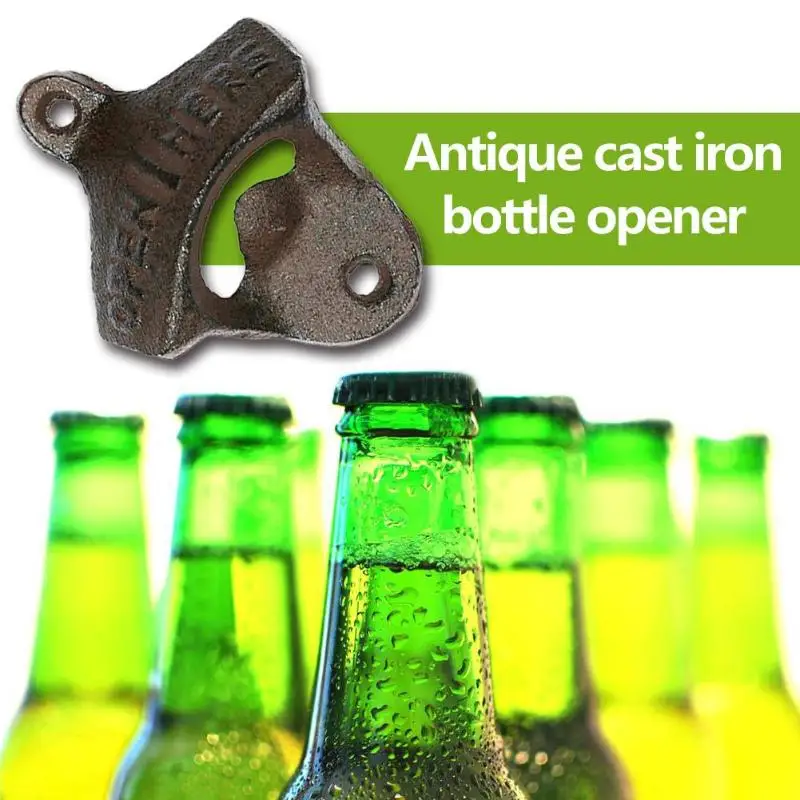 Домашняя кухонная открывалка для бутылок настенный подвесной открытый Железный