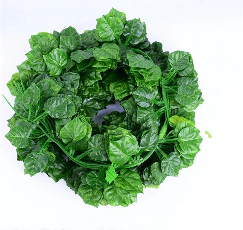 1 шт Листва Цветы Creeper зеленого цвета с узором в виде плюща венок 2 4 м домашний