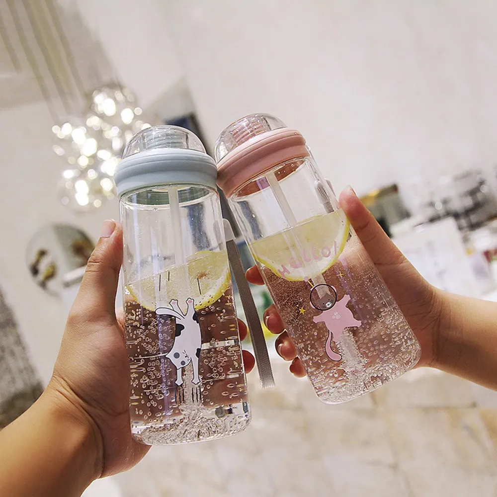 

Creative Cartoon Meow Planet Space Cup Portable Handle Outdoor Handy Cup Boutique Student Straw Cup Water Cup