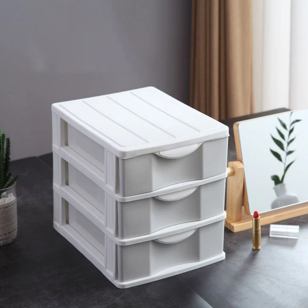 

Desktop Storage Box, Multi-layer Simple Drawer Storage Box, Plastic Cosmetic Storage Box, Office File Storage Box