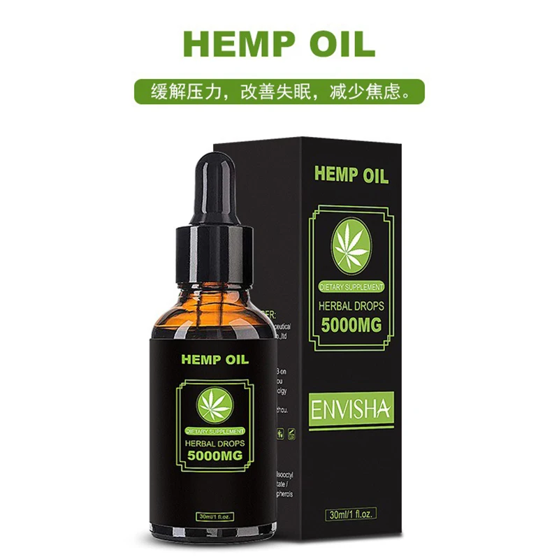 Масло 5000mg CBD органические семена конопли масло Премиум Растительные Травы
