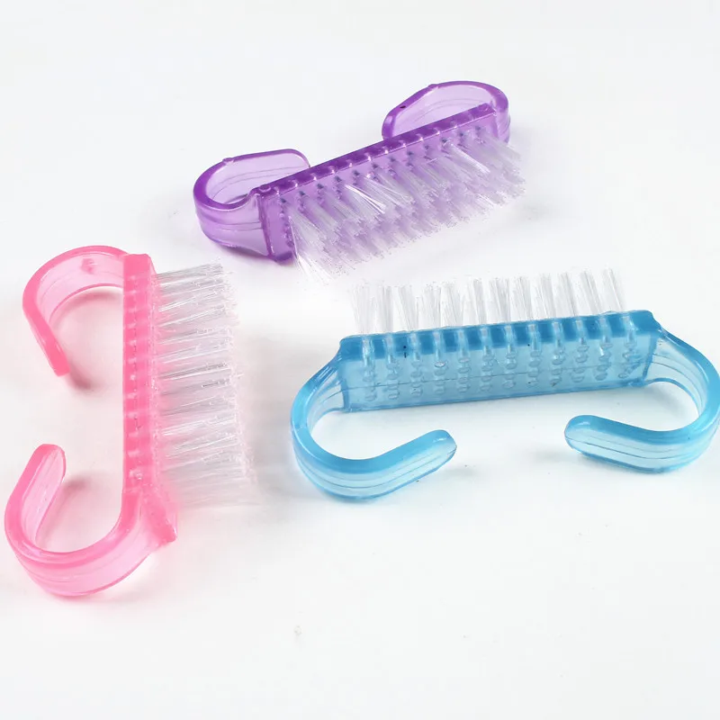 Random color 1PC Силиконовая щетка для макияжа, чистящая подушечка, матовая кисть, моющие инструменты, косметические кисти для бровей, очиститель, инструмент мочалка, доска для чистки макияжа - Handle Color: Random color 1PC