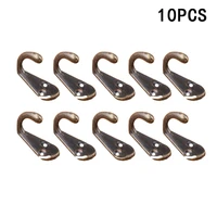 10pcs wall mounted hook zinc alloy antique wall door hooks hanger for hanging key clothes hat bags towel home storage organizer