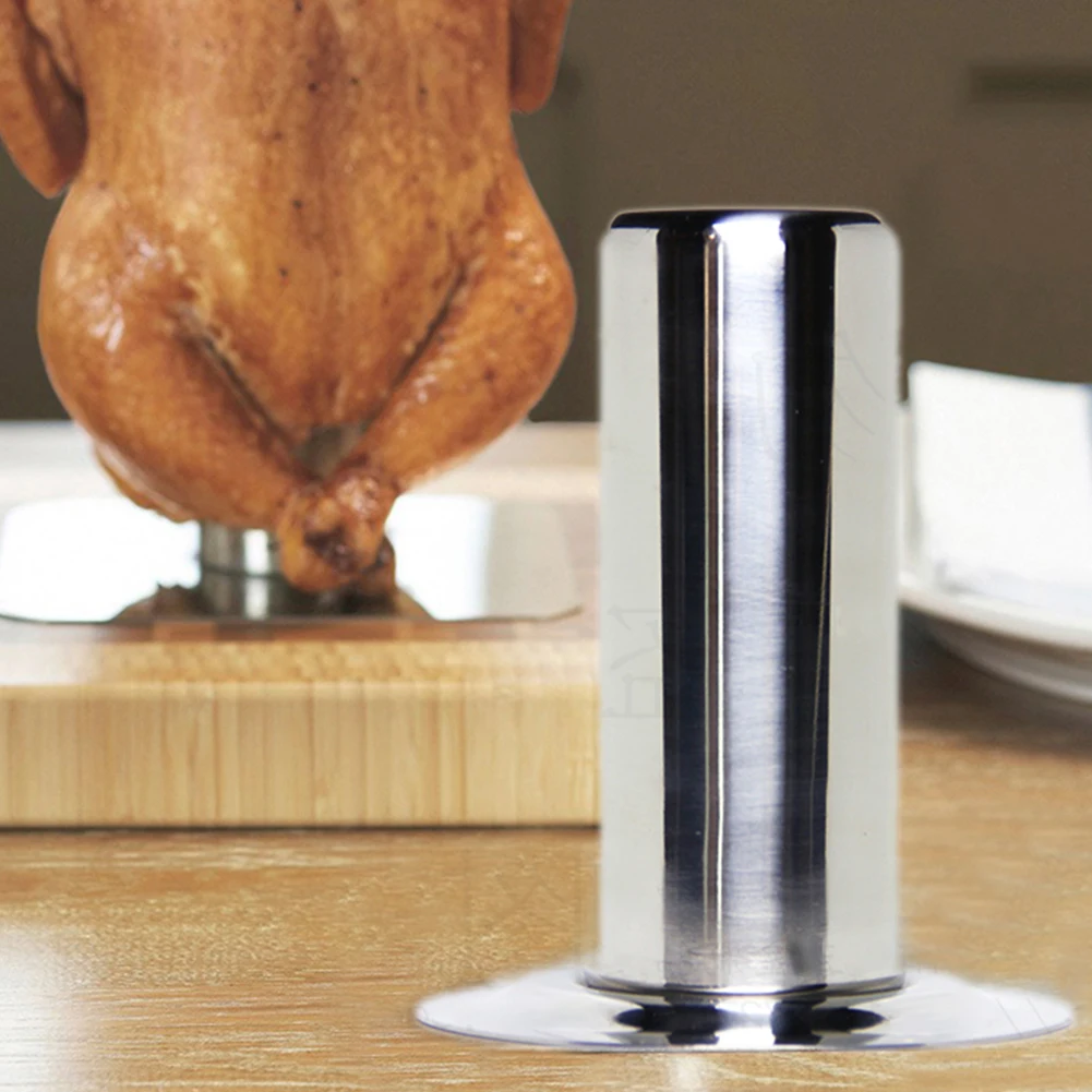

Turkey BBQ Grill Chicken Roaster Vertical Rack Cooking Outdoor Stand Barbecue Baking Beer Can Picnic Camping Tools