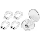 Портативное мини-устройство для храпа, силикагелевая вентиляция, зажим для носа, наклейки для крестового храпа, физиотерапия, сон ночью