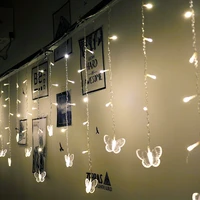 c2 3 5m butterfly icicle lights led christmas light fairy lights string bedroom background holiday decoration birthday gift