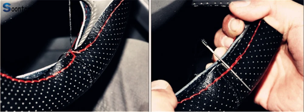 Автомобильные аксессуары из мягкого волокна с кожаным поворотом оплетенный DIY