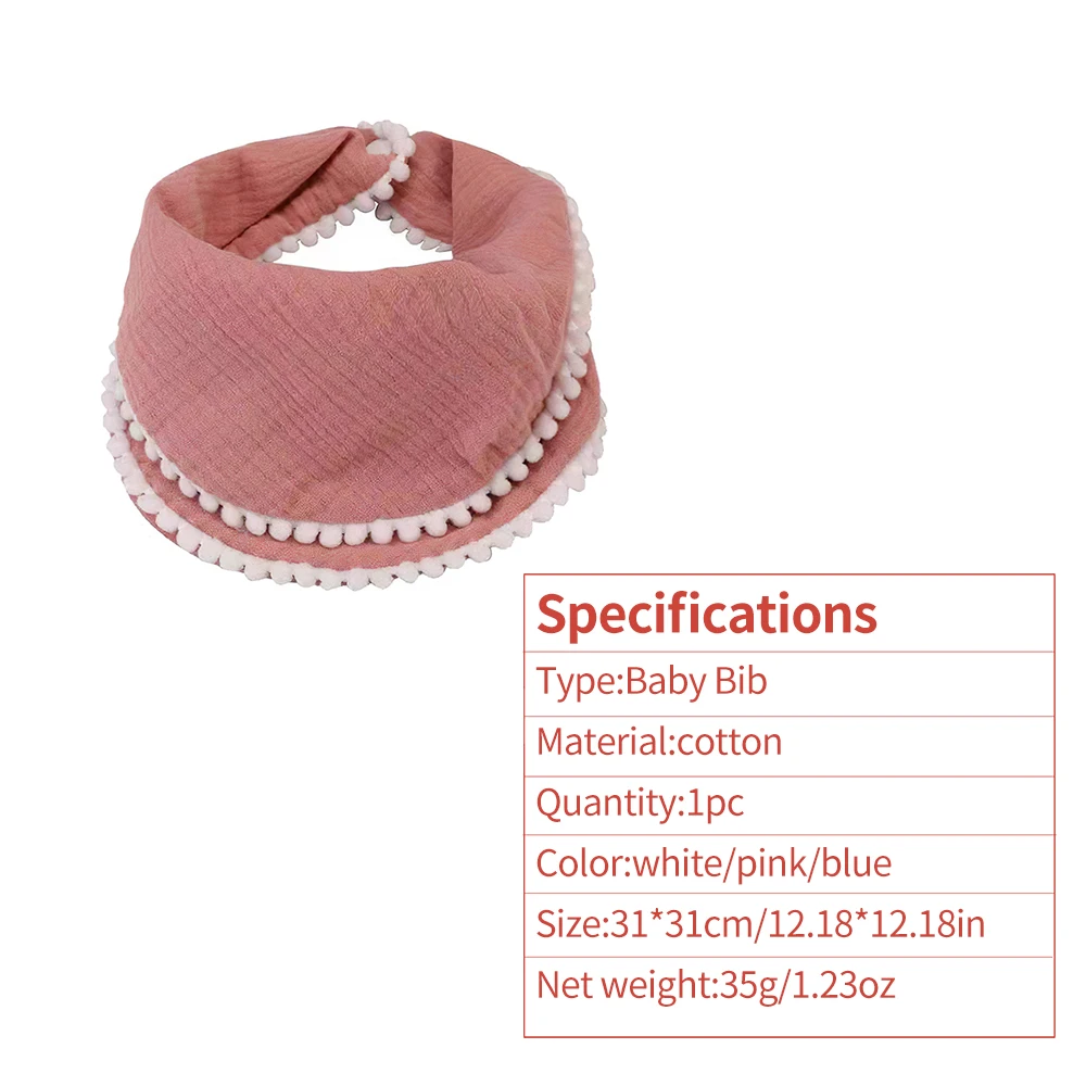 

Baby Cotton Triangle Bib Newborn Solid Color Triangle Scarf Feeding Apron Saliva Towel Bandana Burp Cloth Boy Girl Shower Gifts