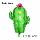 Шары из алюминиевой фольги DanaJiau, зеленое растение-кактус в Мексике, пустыня, растение, Надувное растение, украшение для дня рождения, игрушки для мальчиков