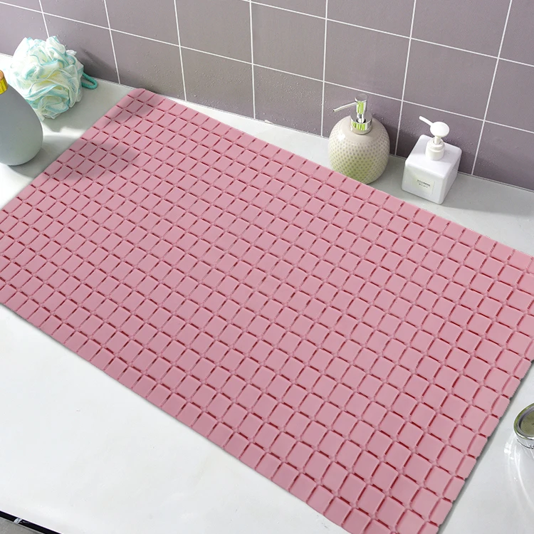 

Bath Tub Shower Mat 78x35CM Non-Slip, Bathtub Mat with Suction Cups, Machine Washable Bathroom Mats with Drain Holes