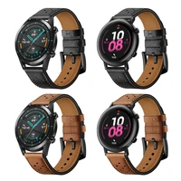 correa leather watchband for huawei watch gt 2 46mm 42mm strap band for honor magic magicwatch 2 replaceable accessories