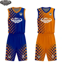 no stock custom personal design reversible sublimation printing basketball sets uniforms