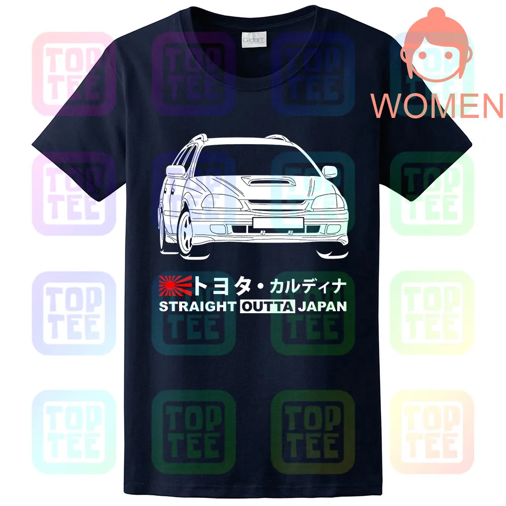 Women Navy GT-shirt Toyota Caldina GT-T ST215W '97-'99 футболка - Цвет: Women Navy