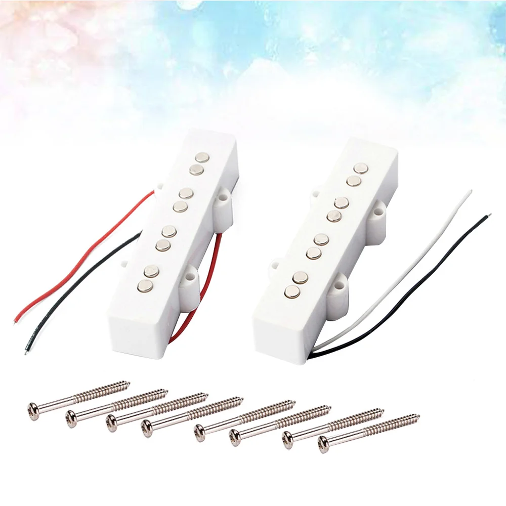 2pcs Pickup 4 String Metal Pickup Guitar Parts Humbucker for JB Bass