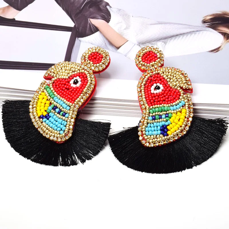 Богемные Винтажные серьги подвески в форме птицы высококачественные новые