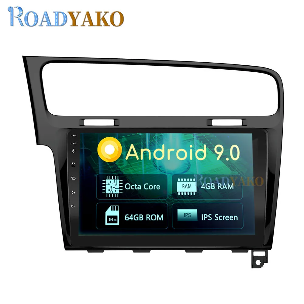 10 1 'ɺndroid Авто Радио Навигация GPS для Volkswagen Golf 7 2013-2019 стерео Автомобильная рама