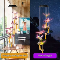 waterproof solar windchime lights outdoor color changing wind chime light%c2%a0garden decor solar power lamp hanging windbell light