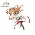EARLFAMILY 13 см x 11,9 см для бирок Sword Art Online Yuuki Asuna Сделай Сам наклейки на машину мотоцикл виниловый материал индивидуальная наклейка JDM