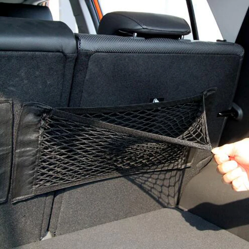 Автомобильное сиденье для заднего багажника эластичная Сетчатая Сумка хранения