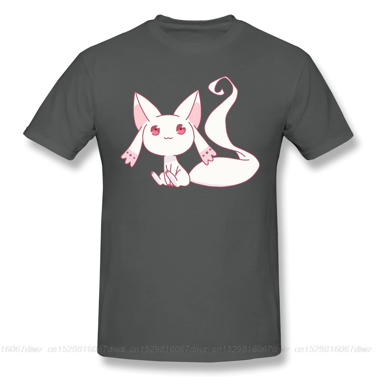 Magia Record Японские футболки с аниме рисунком для мужчин Lil Kyubey забавные хлопковые