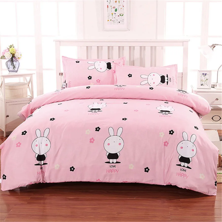 Пододеяльник с рисунком фламинго наволочка постельное белье из одной единицы