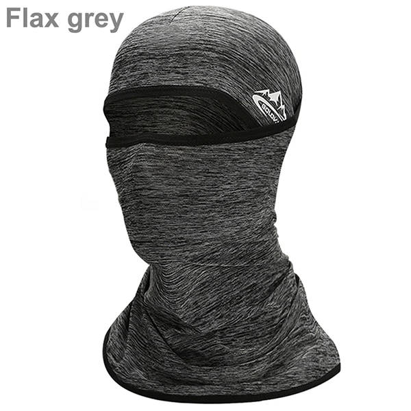Flax grey УФ-защита велосипедная маска ледяная шелковая бандана на лицо велосипедная маска для лица для велосипеда UPF50+ Балаклава для шлема - Цвет: Flax grey