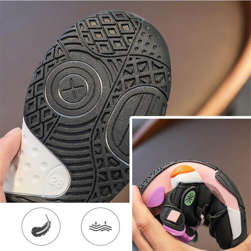 

Kids Running Shoes Warm Casual Snow Walking Boots Children Sneakers For Boys Girls Toddler Baby Breathable Sport Shoe 2021