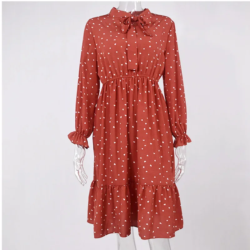 Женское платье Oufisun в Корейском стиле элегантное женское шифоновое с длинным