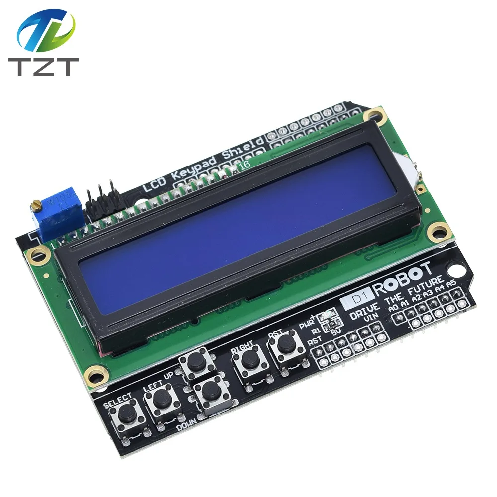 TZT ЖК-экран с клавиатурой ЖК-дисплей 1602 Модуль дисплей для Arduino ATMEGA328 ATMEGA2560 raspberry pi
