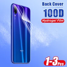 100D задняя защитная Гидрогелевая пленка для Xiaomi Redmi 4X7 Note 7 8 Pro K20 Pro полная защита экрана мягкая пленка не стекло
