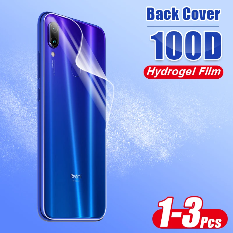 100D Защитная Гидрогелевая пленка для задней панели Xiaomi Redmi 4X 7 Note 8 Pro K20