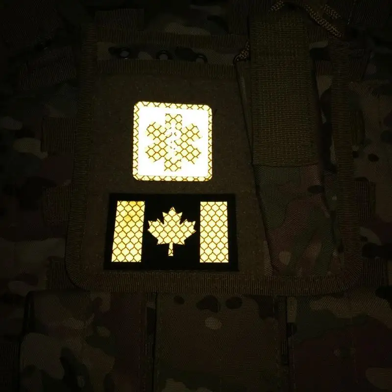 Медик светоотражающий заплата вышивки нарукавная нашивка Красный Крест