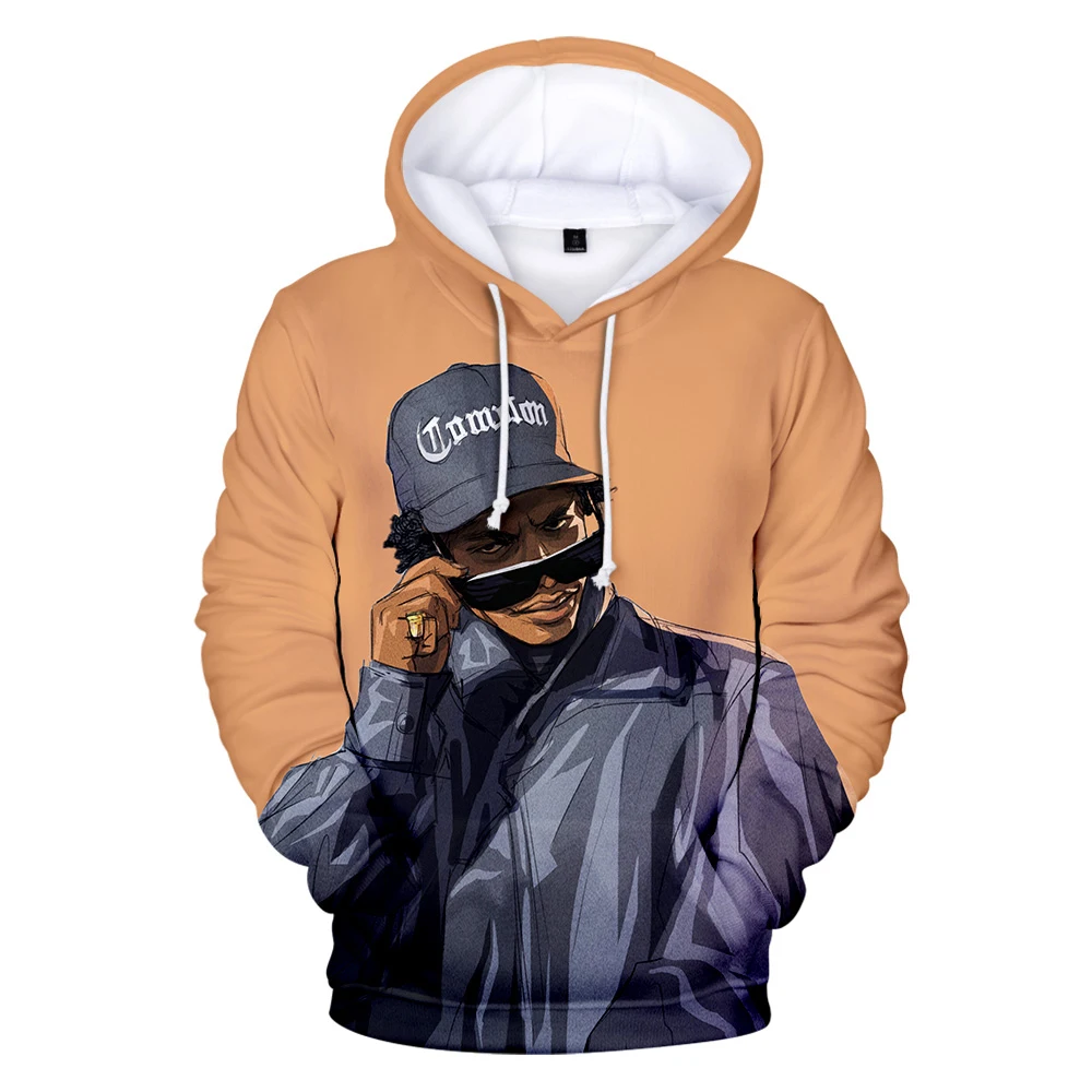 

EAZY-E Hoodies 3D Print Sweatshirts Fashion Harajuku Long Sleeve Clothes Plus Size for Men/women Streetwear One Piece Hoodies