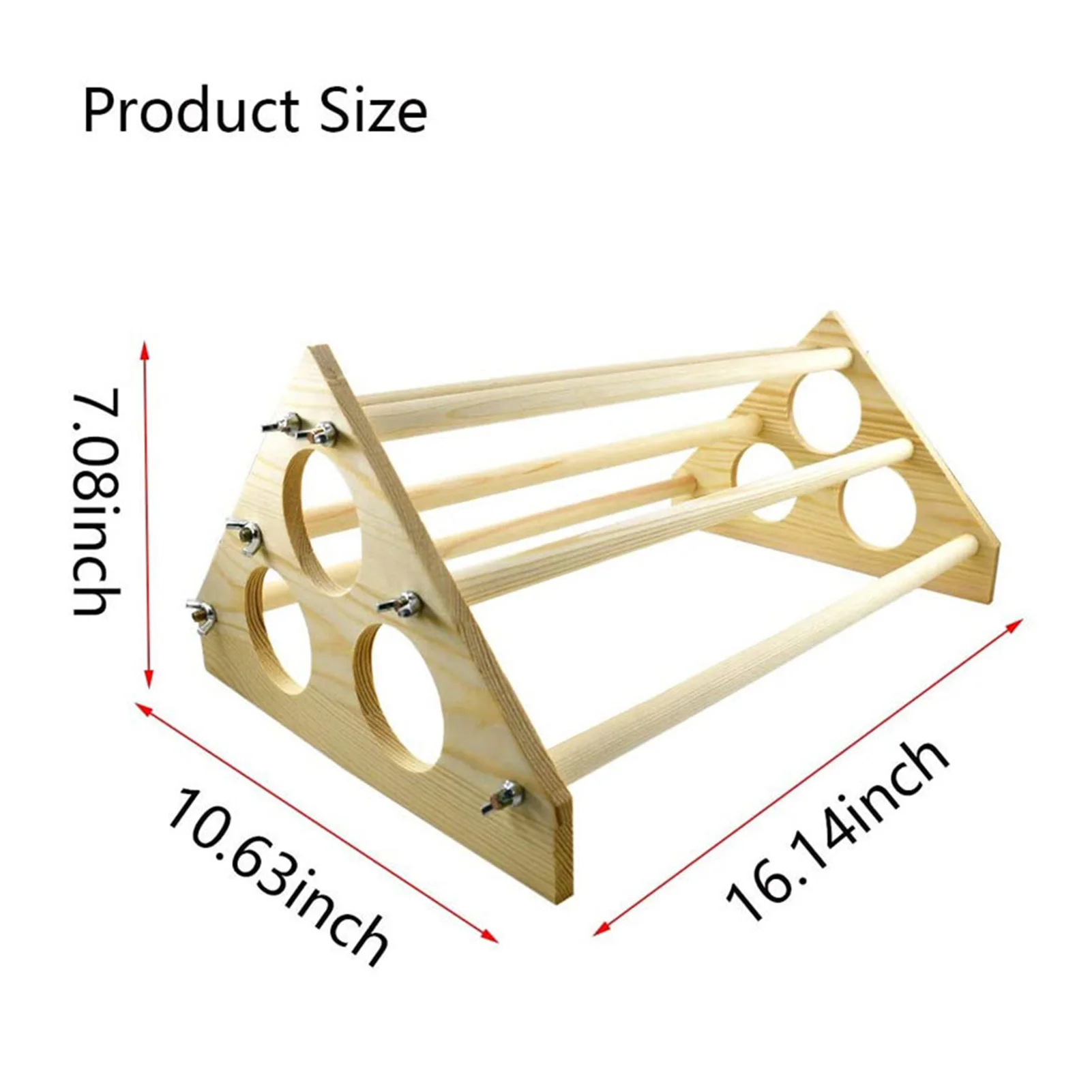 

Wooden Swing Stand Pet Perch Stand Chicken Roosting Bars Chick Triangle Chicken Toys For Chicks Home Pet Placement Decoration