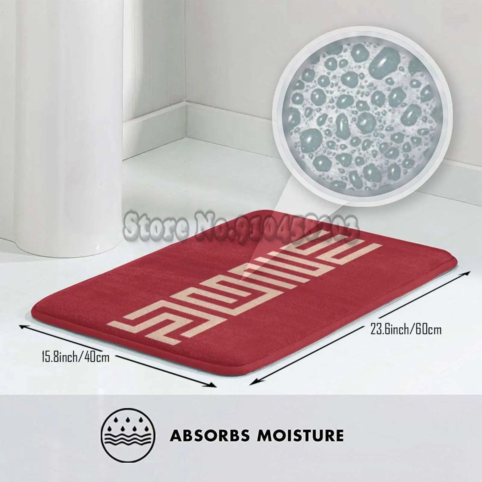 Современный стильный изысканный напольный коврик с изображением песчаной воды и