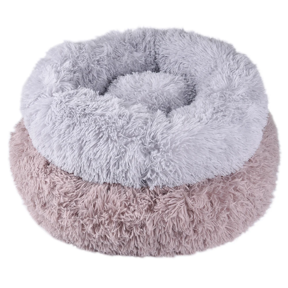 Круглые плюшевые кровать любимчика Дом мягкий удлиненный плюш Питомник Кровать