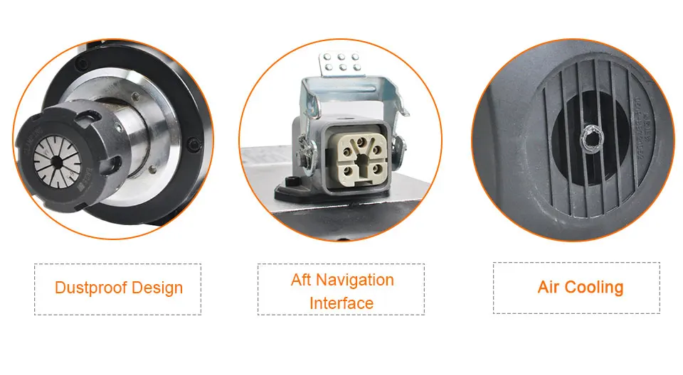 ЧПУ 4 кВт Мотор шпинделя ER20/ER25 Air CooledSpindle 4 подшипника 220 В/380 квадратный шпиндель фрезерные станки инструменты для гравировки с ЧПУ