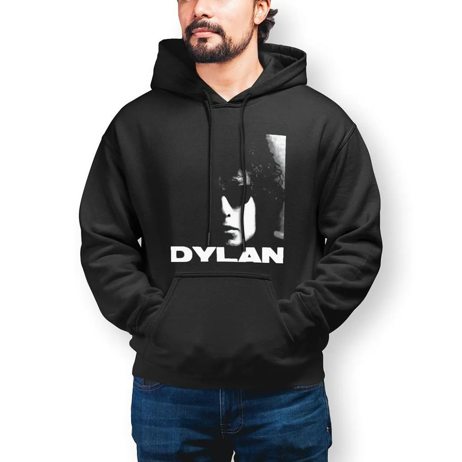 

Bob Dylan Hoodies Bob Dylan Cotton Hoodie Cool Loose Long Pullover Hoodie Men Big Autumn